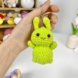 Cute Green Worm Keychain, Handmade Worm Plush, Worm Amigurumi, Worm Doll, Crochet Worm, Cute Worm Toy, Green Worm Keyring