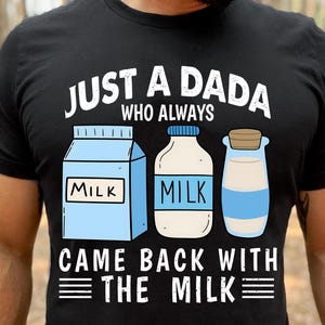 Just A Dad Who Always Came Back With The Milk Png, Retro Dad Raccoon Png, Came Back With The Milk Png, Funny Father&#39;s Day Png
