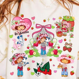 Fraise et ses amis, personnages de dessins animés vintage, dessins animés mignons, dessins animés drôles, amoureux de dessins animés, ambiance vacances 2025