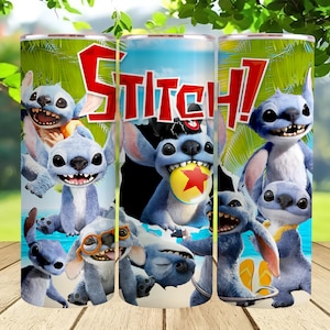 Blue Monster Character 20 OZ Tumbler Wrap Design, Skinny Straight Wrap, Cartoon 20 OZ Tumbler Wrap, Blue Monster Tumbler Png