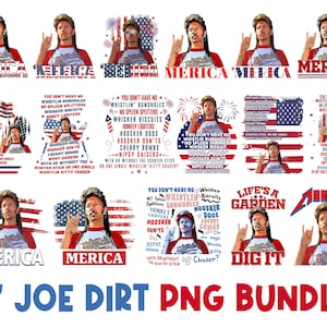 Joe Dirt 4th July PNG Bundle, Joe Dirt Merica Instant Download Png, Joe Dirt Png, Independence Day Png, Joe Dirt Patriotic, Joe Dirt Gifts