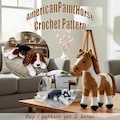 American Paint Horse Crochet Pattern PDF, Horse Amigurumi Tutorial, Farm Animal Plush Pattern, Instant Download