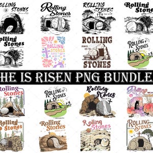 16 Bundle He is Risen Png, True Story Design Png, Christian Easter Png, Jesus Easter Png, Easter's Day, Religious Stone, Retro Music Lover