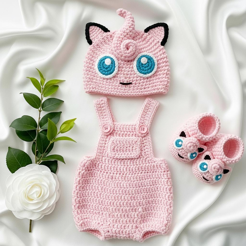 Produktbild von Pokemon Jigglypuff Kostüm Für Mädchen, Größe Small (4-6x) – Pinkes Charakter-Outfit