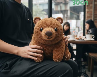 Wombat Crochet Amigurumi Doll - Handmade Wombat Plush Toy, Custom Pet Lookalike