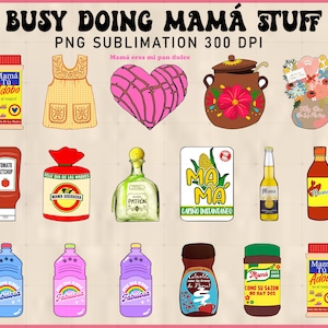 Bundle Mama Topper Multipack Png, Retro Madre Png, Mama Png, Buona Festa della Mamma, Gif Per Mamma