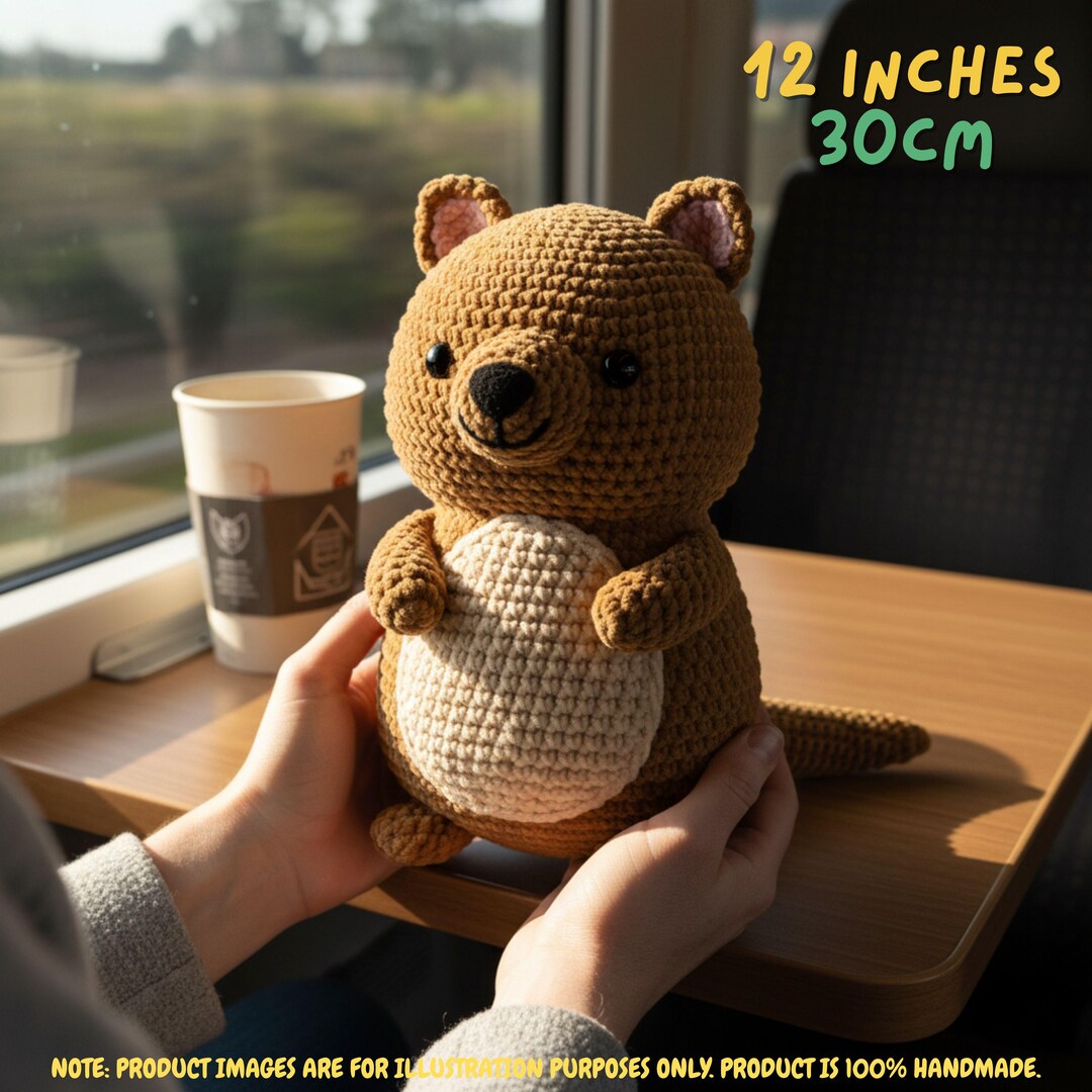 Poup e Amigurumi Au Crochet Quokka Peluche Quokka Faite Main Cadeau poup-e-amigurumi-au-crochet-quokka-peluche-quokka-faite-main-cadeau