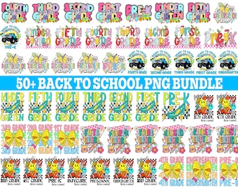Retro coquette back to school Png, bundle,Retro Wavy Back to School Png, bundle,Prek,1st, 2nd,3rd Grade Png, Retro Team Grade Png