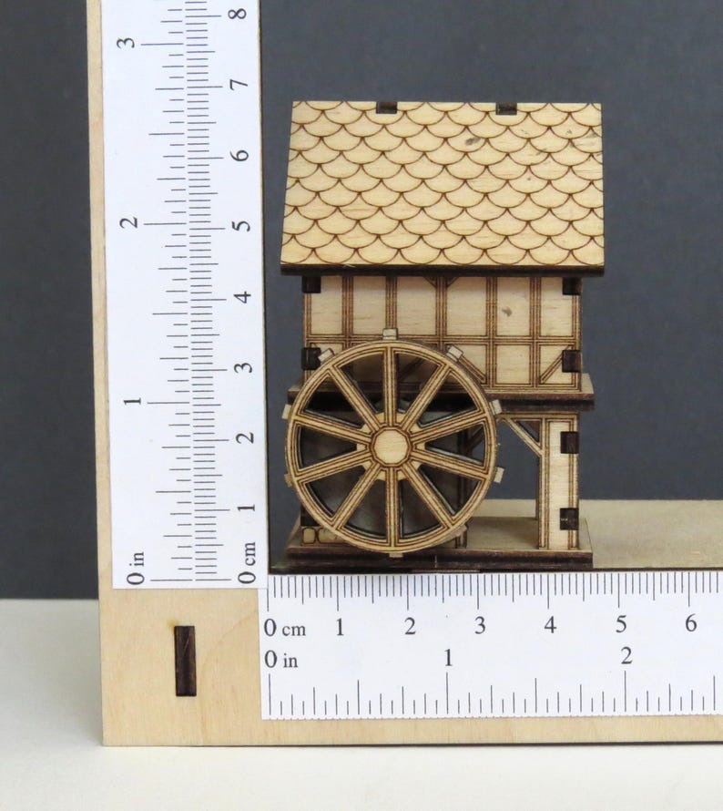 Watermill Model Kit Sr No 103 - Miniature Medieval Watermill Model House, Building Kit for ...