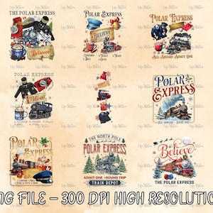 Polar Express Png, Polar Express Believe Movie Png, Retro 90s Christmas Movies Png, Nostalgia Christmas Png, Christmas Gift Png