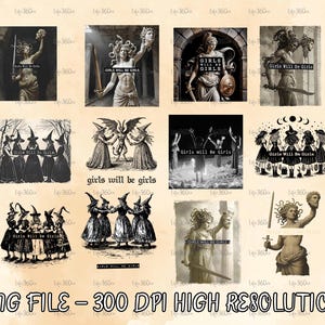 Girls Will Be Girls Witch Png, Funny Witch Png, Halloween Women Png, Witchy Vibes Png, Halloween Girls Png, Witches Halloween, Digital File