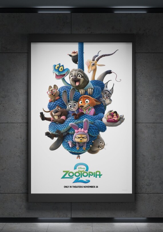 Zootopia 2 ポスター NEW Original Great Movie Poster Zootopia 2 Movie 2026!! Just Print