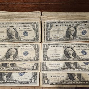 1 Dollar 1957 Silver Certificate circulated US treasury note