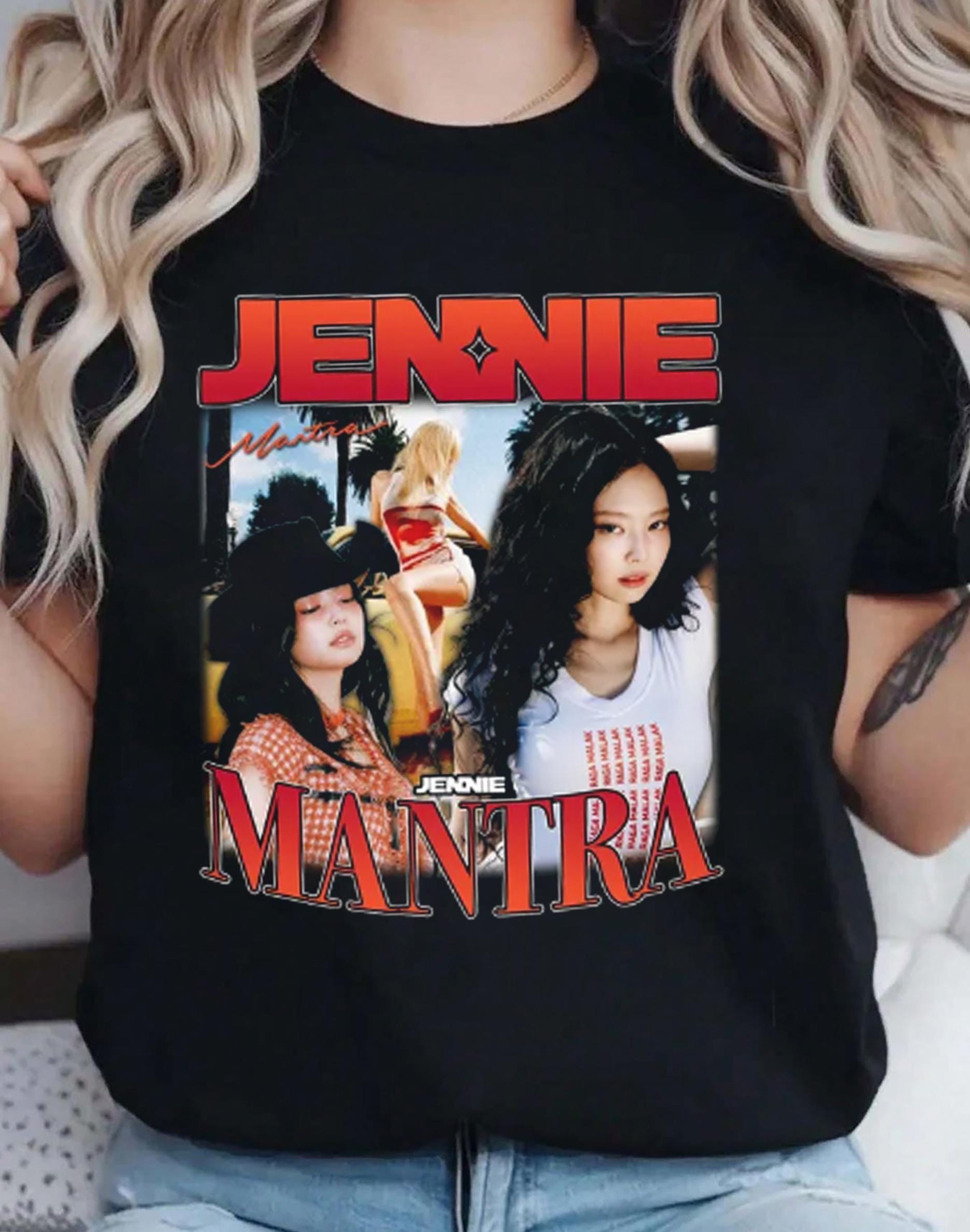 マントラ　JENNIE Oversized T-shirts Mantra S6ae9d17a683843848b9d44eef1ca4