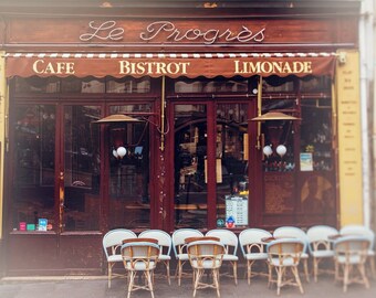 Paris Wall Art Prints | Montmartre Bistro Art