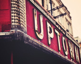 Chicago Photography - Wall Decor -   The Uptown - vintage Chicago marquee,