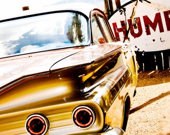 Photography - Wall Decor - Vintage Car Photograph - Hum - boys room wall art, masculine home decor, Retro Inspired Art