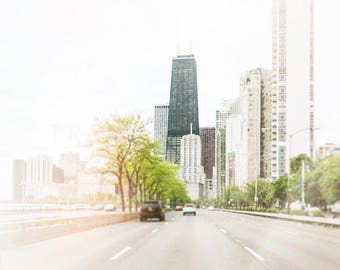 Chicago Skyline Photography Lakeshore Drive | Hancock Tower