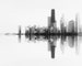 Chicago Skyline, Soundwave Art, City scape, Photography of Chicago, black and white, abstract wall art, landscape photograph, art prints 