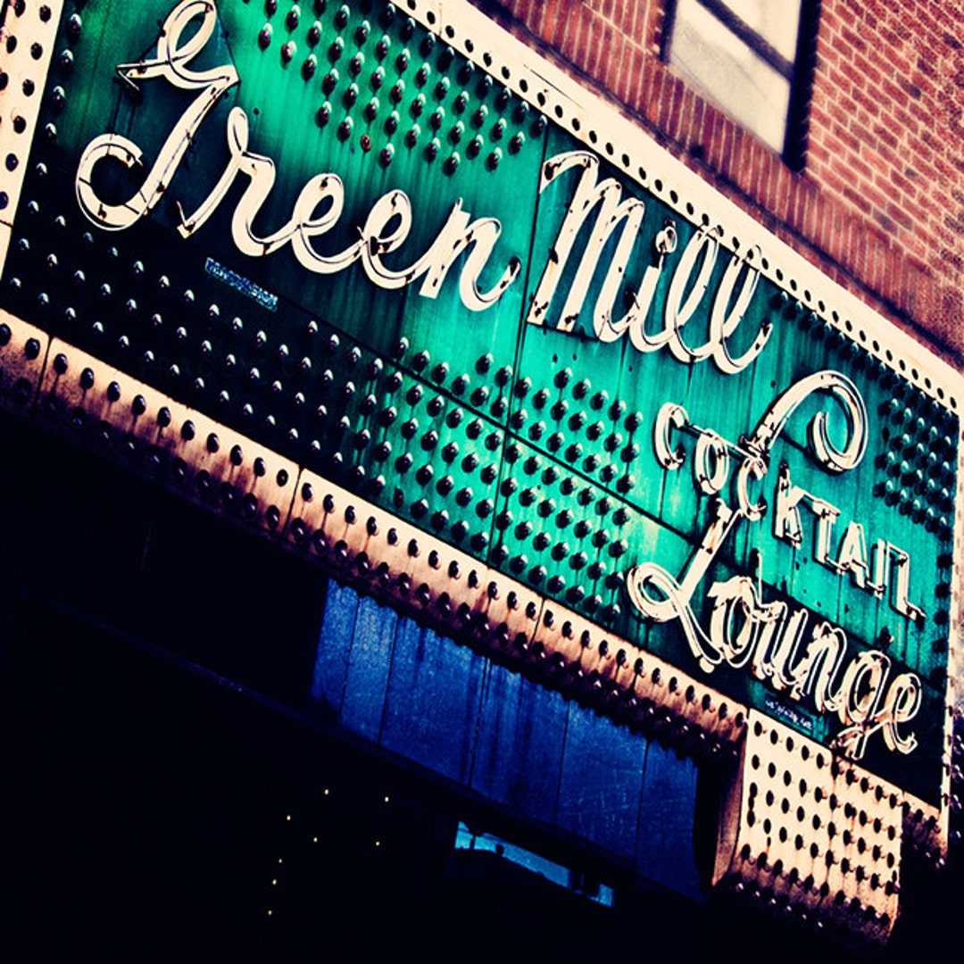 The Green Mill Chicago Wall Decor Print Urban Wall Art Etsy