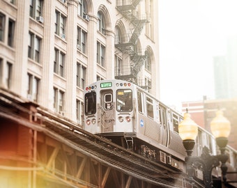 Chicago Photography | CTA Elevated Train in the South Loop