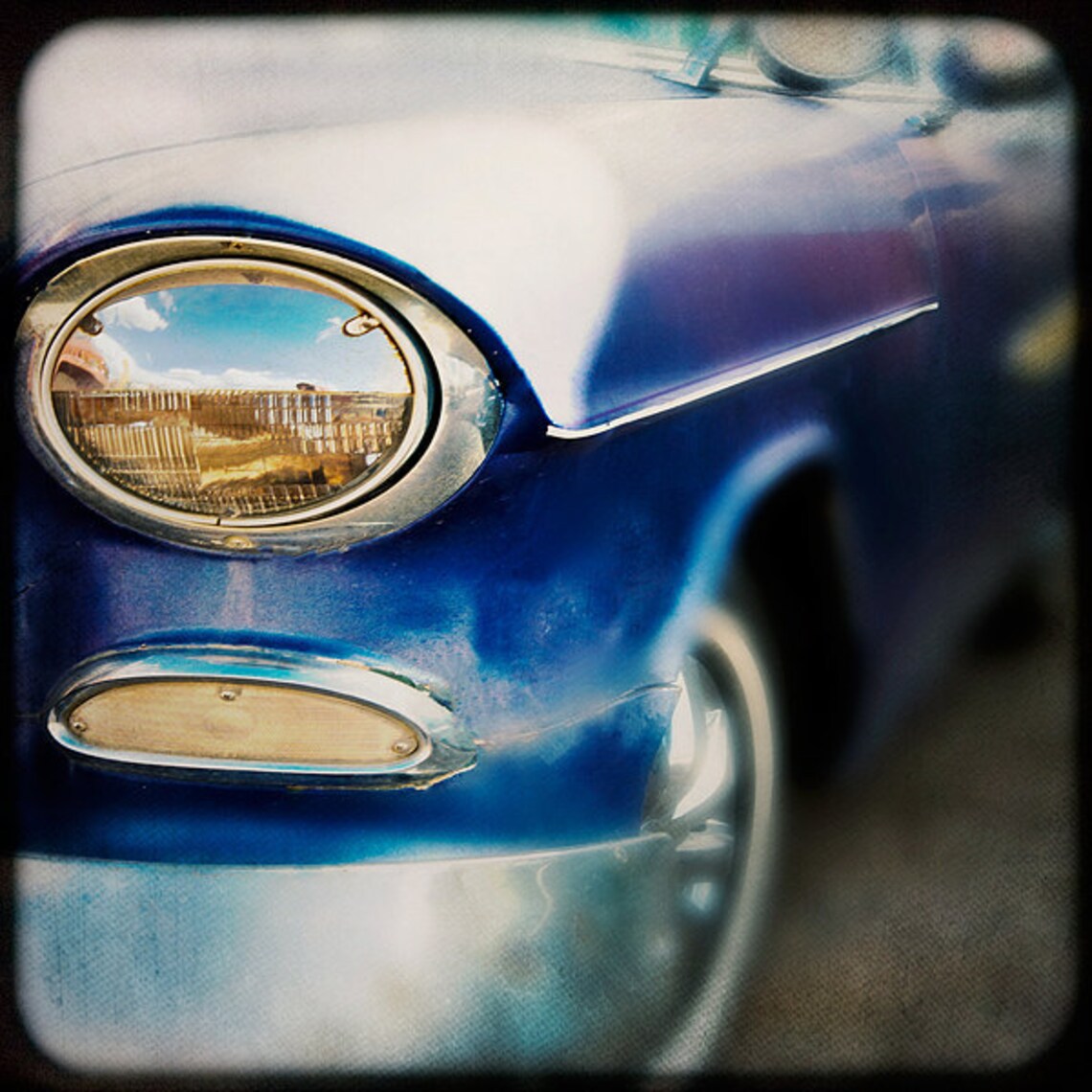 Wood Photo Blocks Vintage Cars Home Decor Wall Art Vintage Etsy