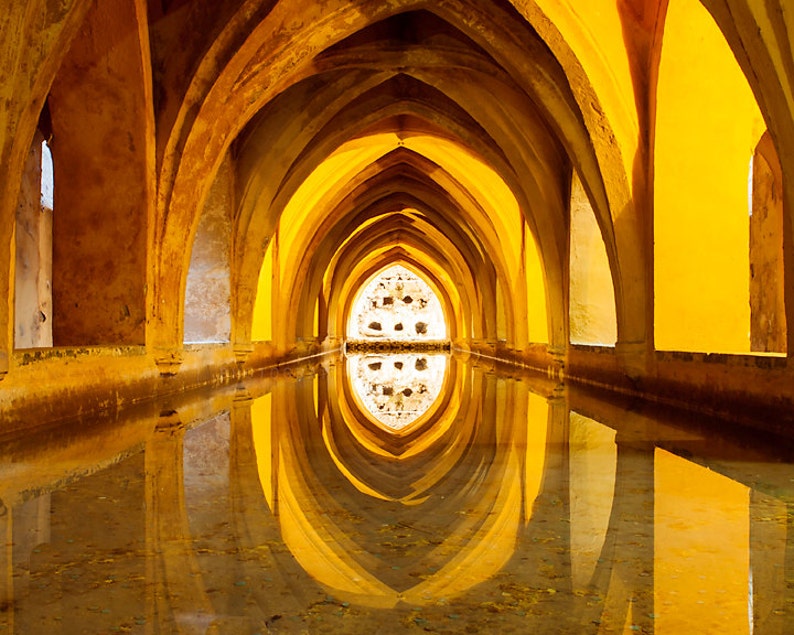 Spanish Bath House Photography / Seville Spain / wall art Etsy