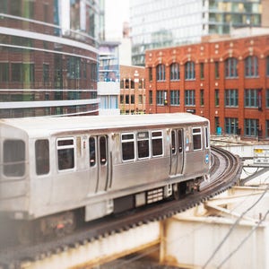 Chicago CTA Train Photography, Urban  Wall Art