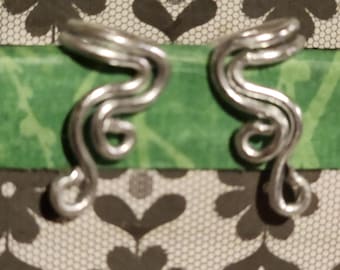 Handmade Swirl Wire Ear Cuffs Adjustable Non-Pierced Earrings Boho Wire Wrap Cuff Jewelry