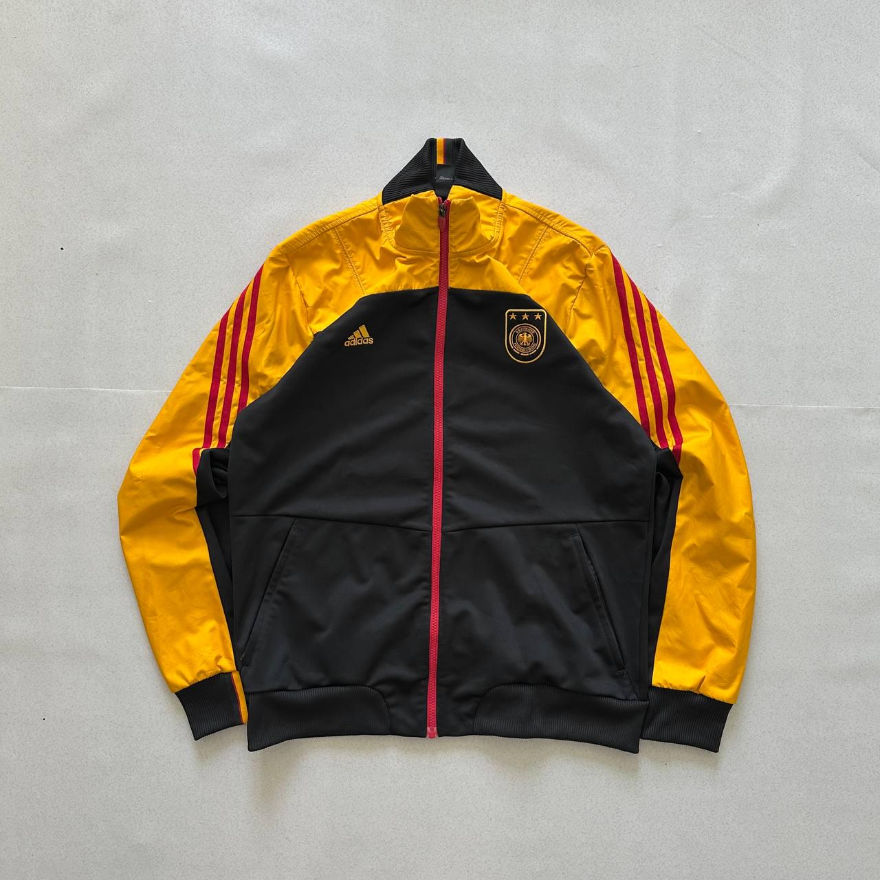 Vintage Adidas Germany Jacket - Size L - Black Yellow Red - Very 