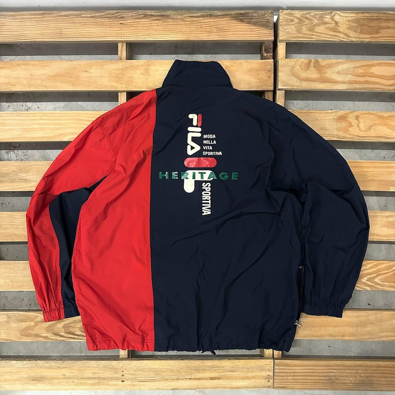 Vintage FILA Heritage Windbreaker Jacket XL Y2K image 1