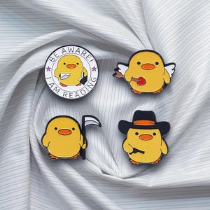 Kip Leuke cartoon emaille pins Lot 4x leuke grappige pins set