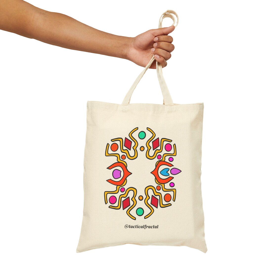 Meta Colors on Cotton Canvas Tote Bag - Etsy