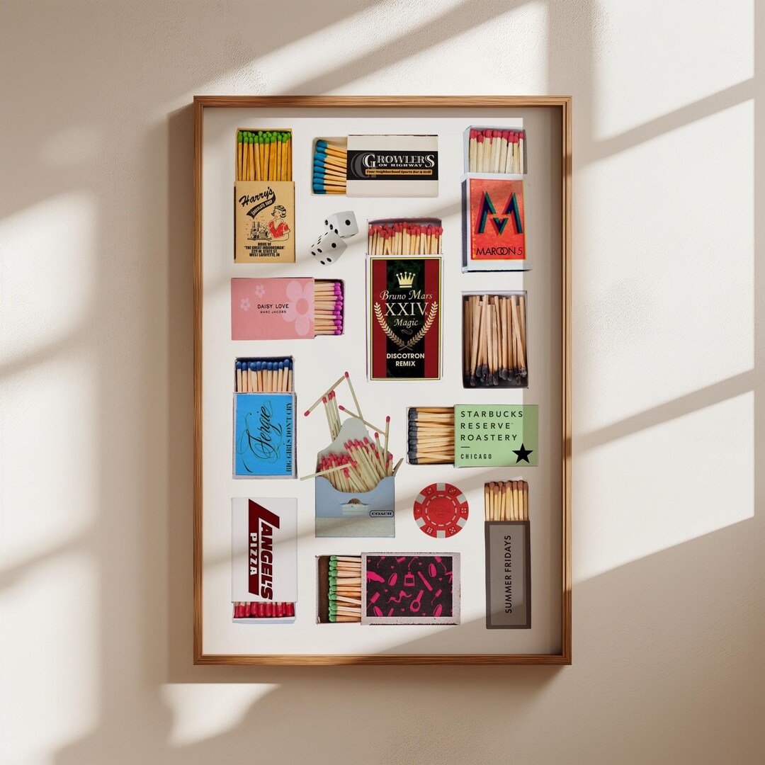 Custom Match Box Print, DIGITAL DOWNLOAD, Custom Wall Art - Etsy