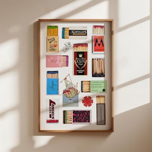 Custom Match Box Print, DIGITAL DOWNLOAD, Custom Wall Art