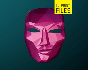 Andii - Low Poly MASK (Serie 01.4) - Archivos STL y 3MF para impresión 3D
