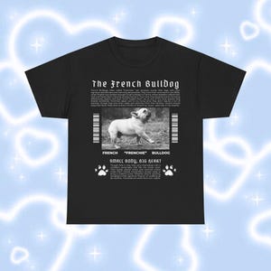 French Bulldog Unisex T-Shirt, Frenchie Dog Tee, Cute Pet Lover Gift, Animal Graphic Shirt, Dog Mom Dad Present