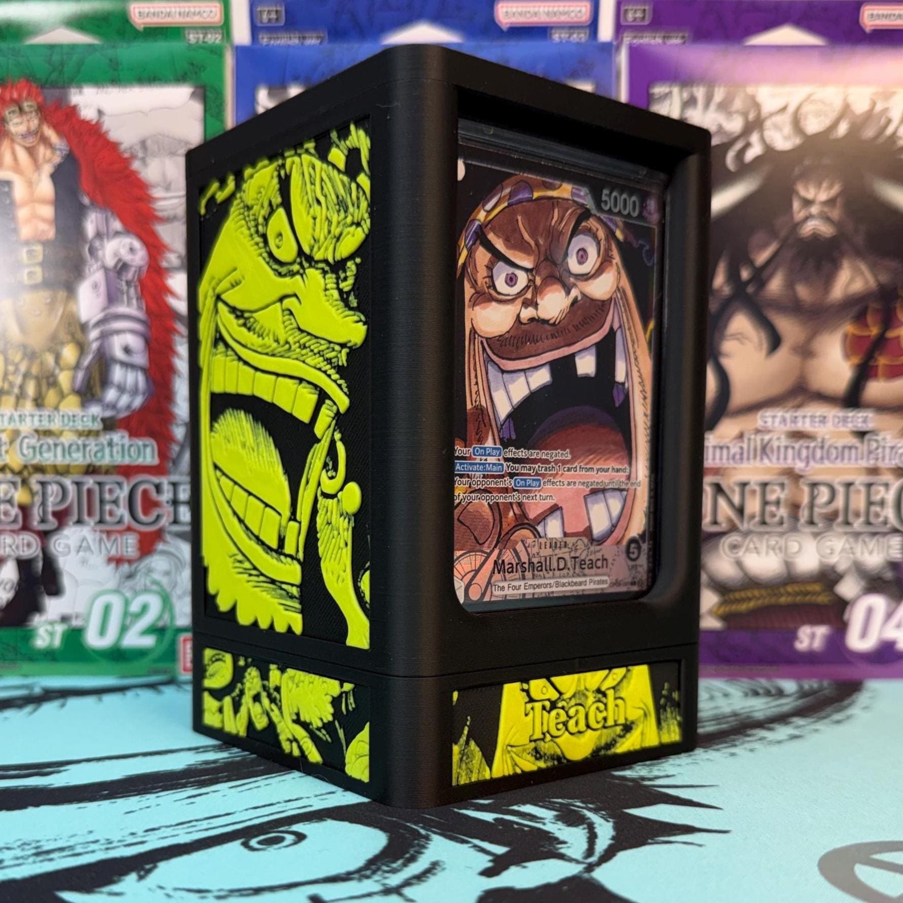One Piece Blackbeard Card Sleeve - Etsy