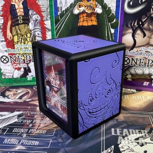 OPTCG DOUBLE WINDOWED Gear 5 Luffy Themed Deck Box!!! afbeelding 8