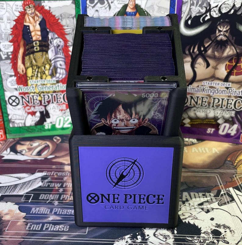 OPTCG DOUBLE WINDOWED Gear 5 Luffy Themed Deck Box!!! afbeelding 9