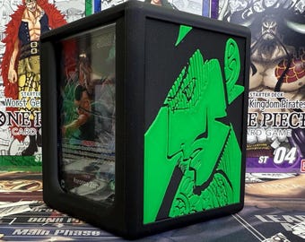 OPTCG DOUBLE WINDOWED Dracule Mihawk Themed Deck Box!!!