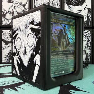 Cryptid Themed Hinged Commander Deck Box | MTG EDH Storage Case | Includes BCW Mini Snap
