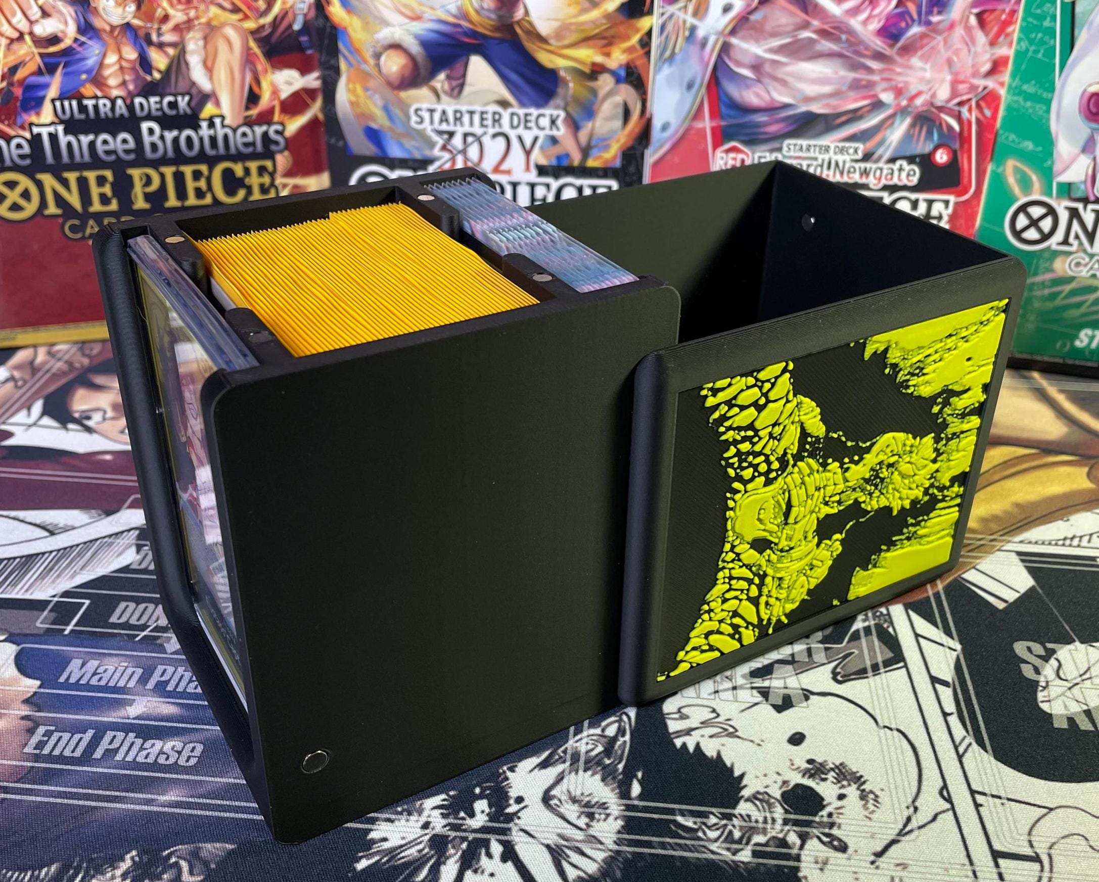 OPTCG DOUBLE WINDOWED Eustass Captain Kid Themed Deck Box!!! - Etsy
