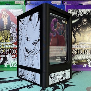 OPTCG Yamato Themed Double Windowed Display Deck Box With DICE Compartment!!!!