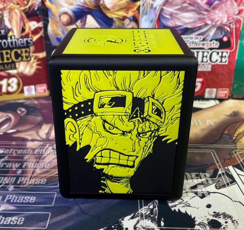 OPTCG DOUBLE WINDOWED Eustass Captain Kid Themed Deck Box!!! - Etsy