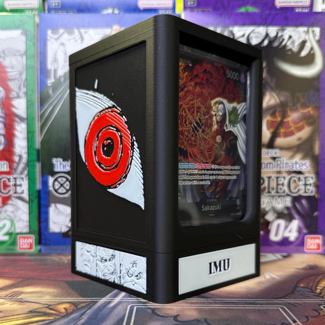 OPTCG Imu/five Elders Themed Double Windowed Display Deck Box With