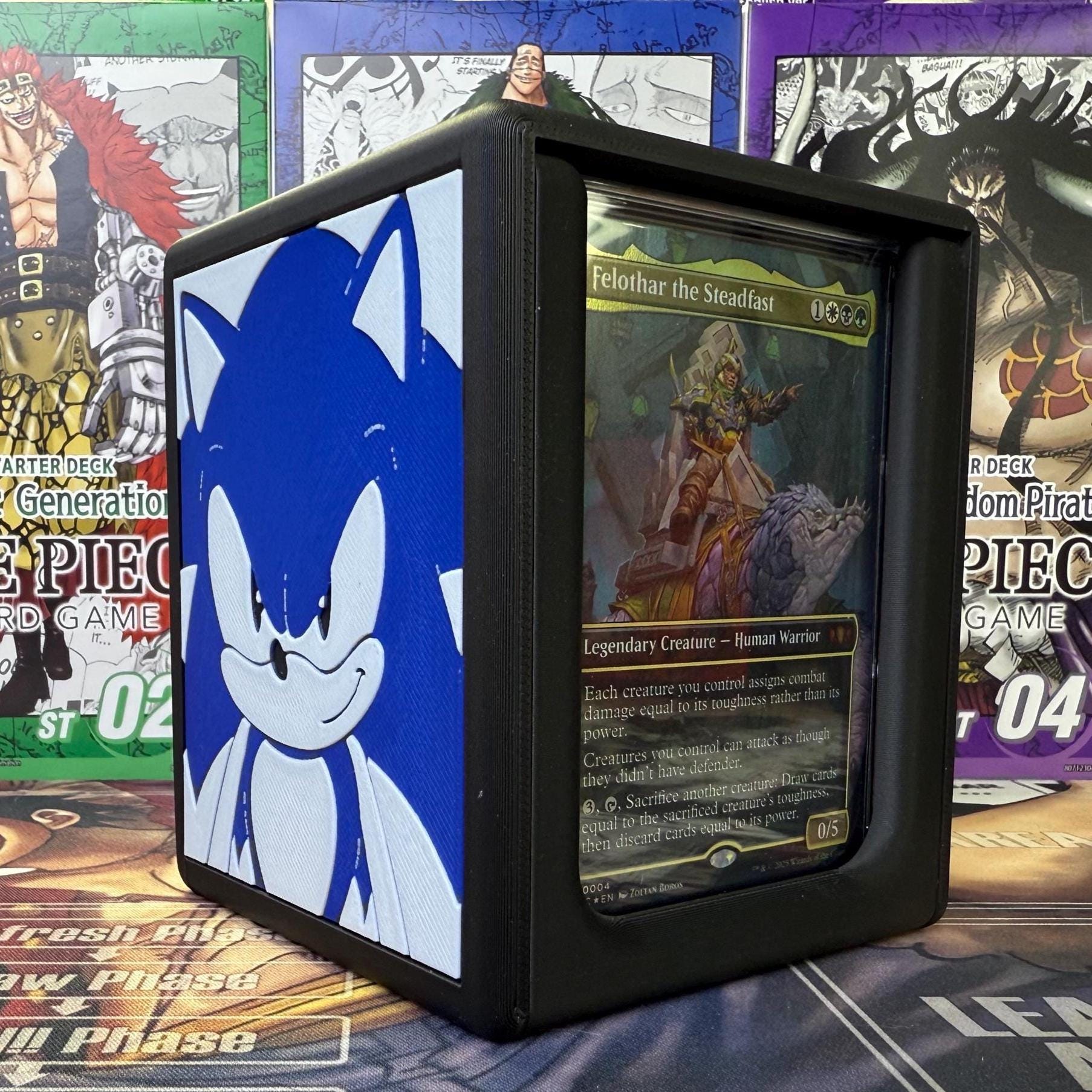 MTG Sonic Themed Hinged Commander Deck Box With Mini Snap!!! - Etsy