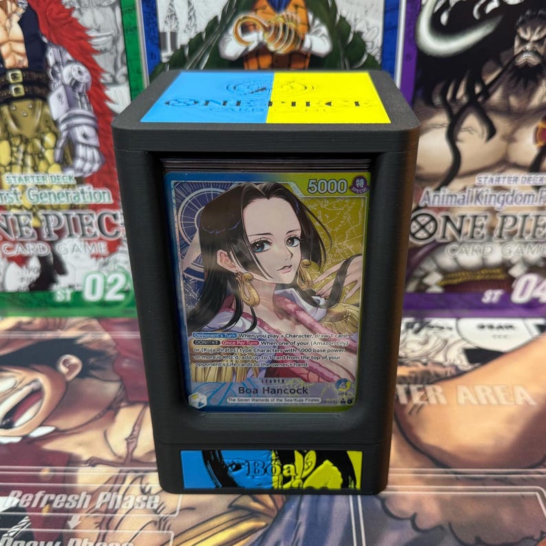 OPTCG Boa Themed Double Windowed Display Deck Box With DICE Compartment ...