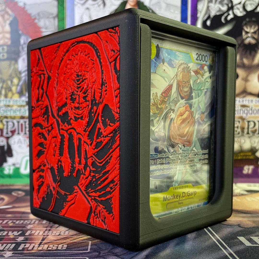 OPTCG DOUBLE WINDOWED Monkey D. Garp Themed Deck Box!!! - Etsy OPTCG DOUBLE WINDOWED Monkey D. Garp Themed Deck Box!!! - Etsy