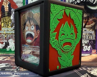 OPTCG DOUBLE WINDOWED Rg Luffy Themed Deck Box!!!